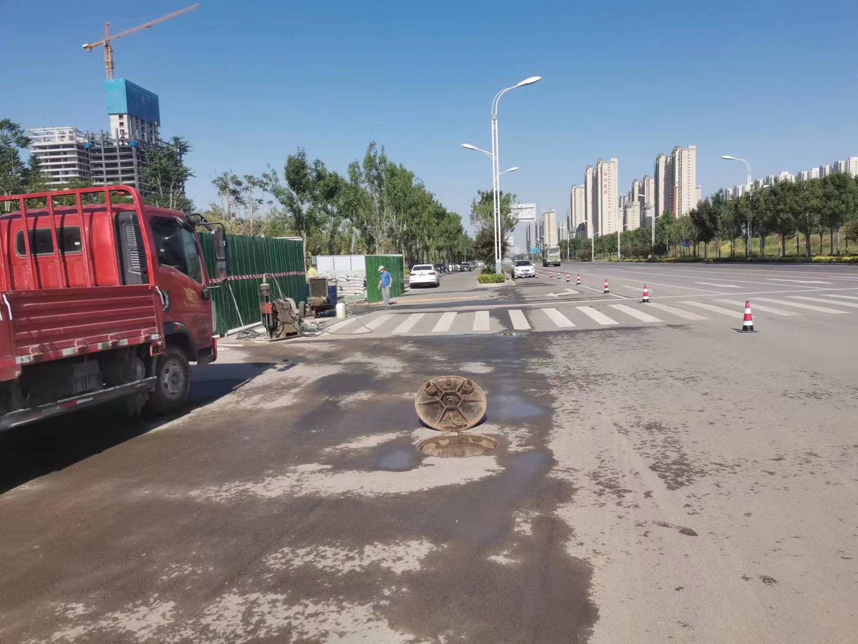 锡林浩特路面地基沉降注浆